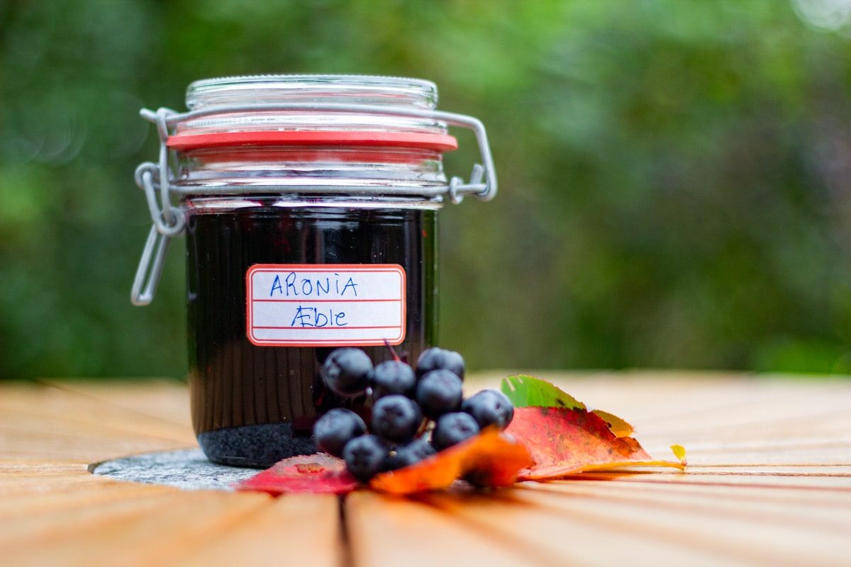 Æble-aroniasyltetøj (marmelade) med aroniabær
