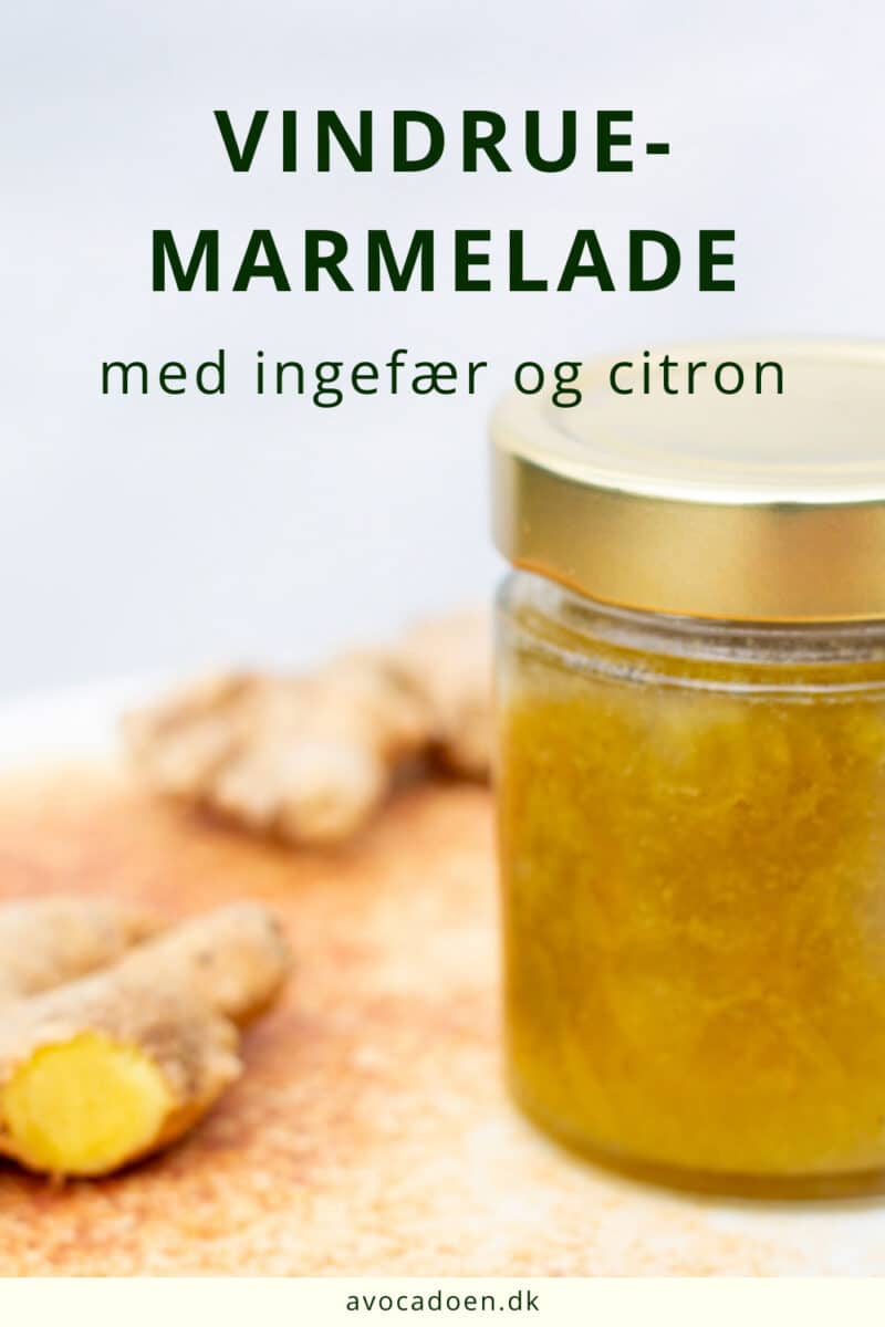 Vindruemarmelade med ingefær