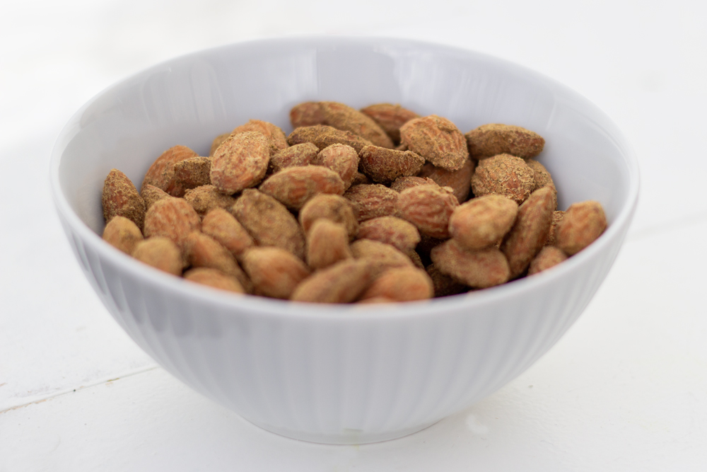 Salatmandler med lakrids tilberedt i ovn
