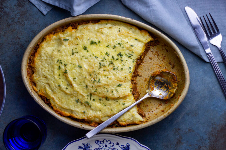 Shepherds pie med blomkålsmos
