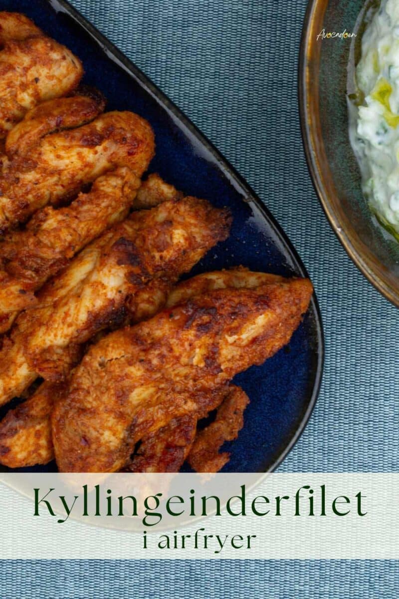 Marineret kylling af inderfilet med krydderi tilberedt i airfryer