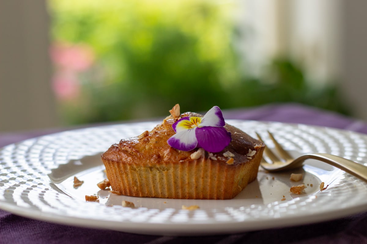 Muffins med hytteost og hasselnødder