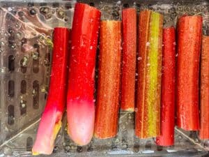 Rabarber bages i airfryer