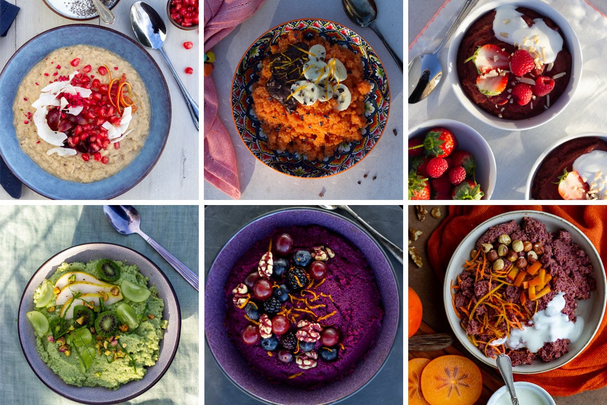 6 forskellige slags energigrød (professorens grønne grød)