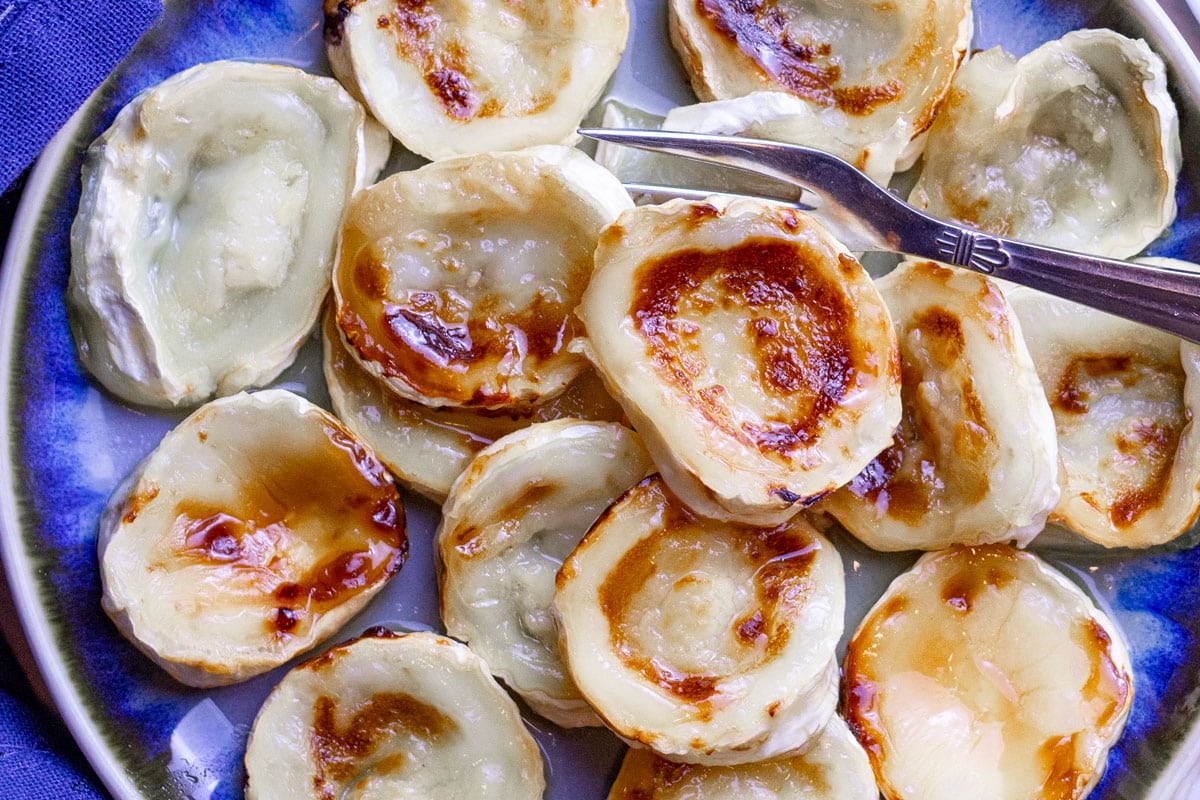 Gedeost med honning tilberedt i airfryer