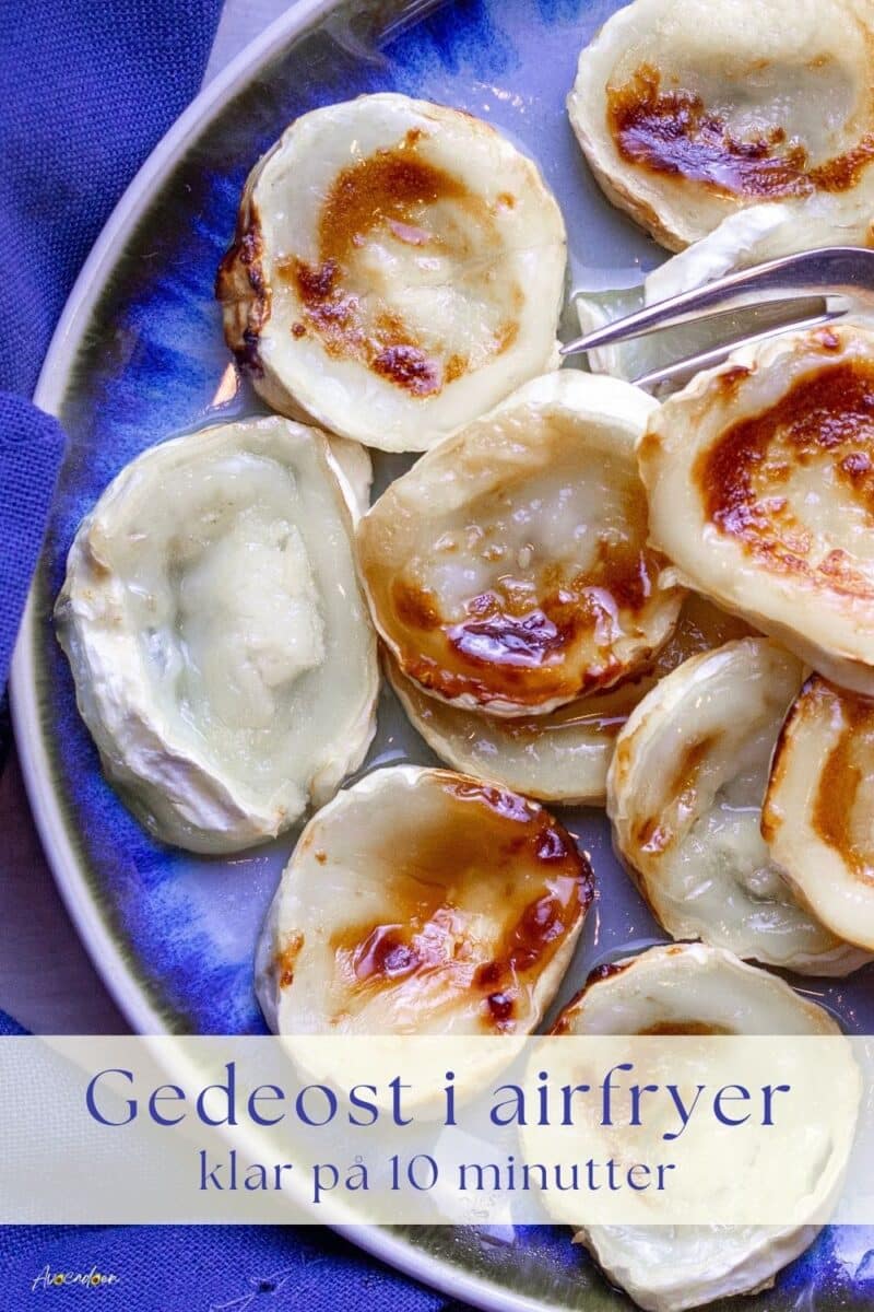 Gedeost med honning tilberedt  i airfryer