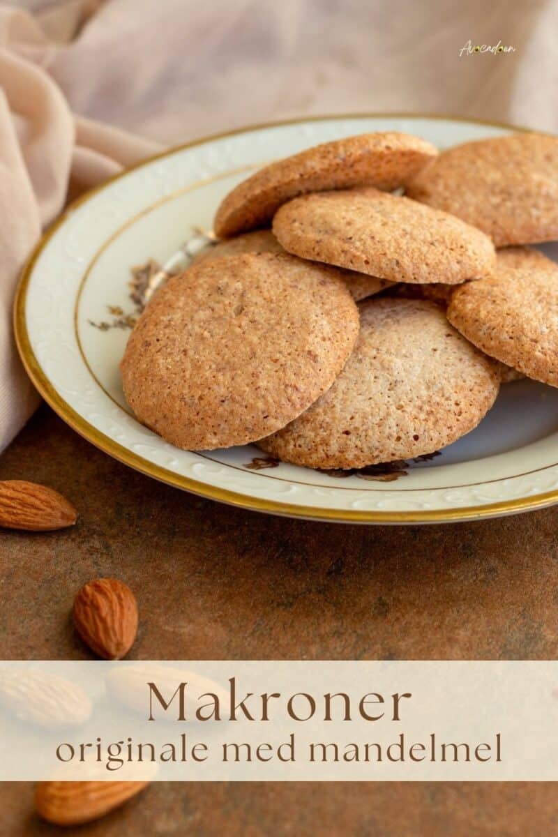 Originale makroner med mandelmel